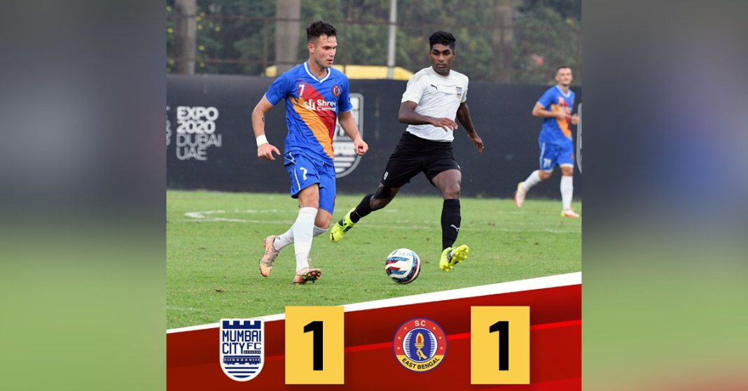 SC East Bengal drew 1-1 in the last practice match before ISL