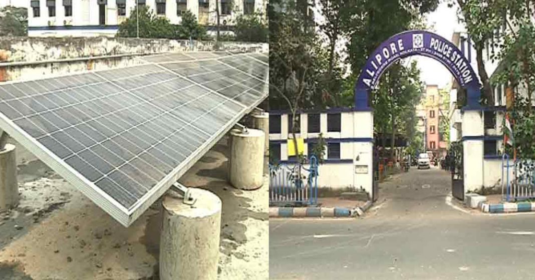 solar panel in alipore police station