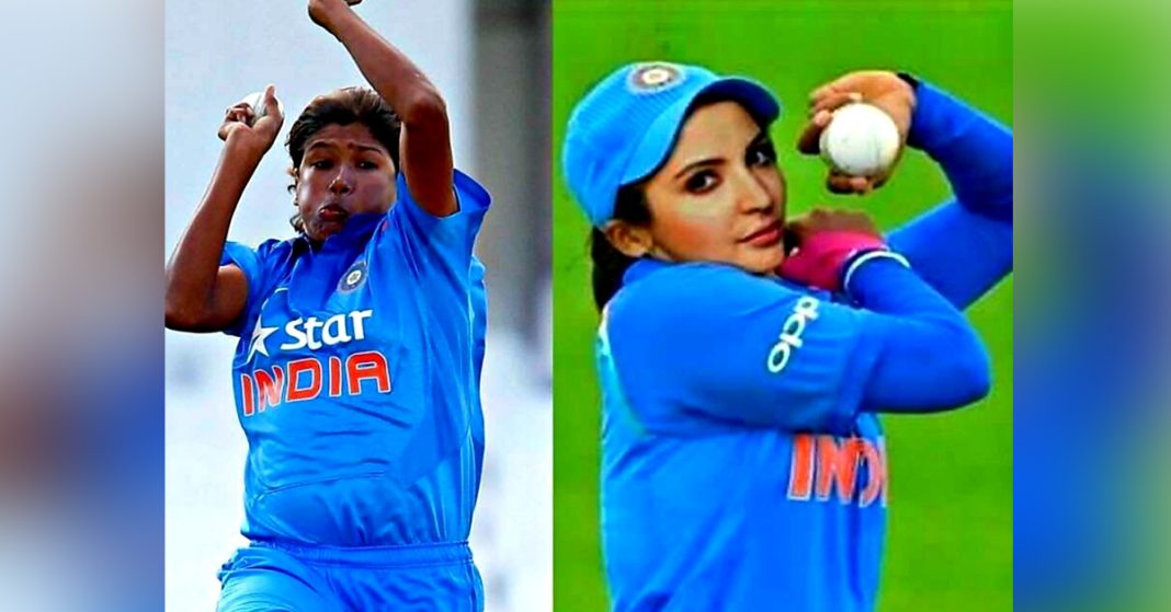 jhulan goswami, anushka sharma